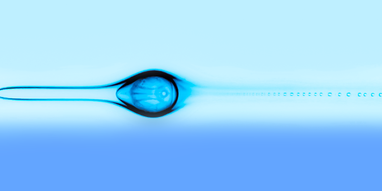 Ejection of droplets from a liquid jet